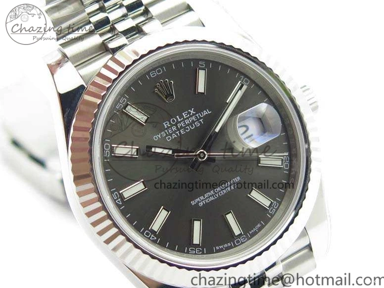A3235 Bracelet Jubilee 228238 1:1 Stick Noob DateJust SS On Edition Gray Markers Dial Best 0304